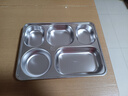 拜杰304不锈钢餐盘成人饭盒5格加深加厚分格快餐盘儿童学生餐盒  实拍图