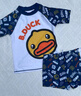 B.Duck小黄鸭分体泳衣男童 短袖短裤男宝宝可爱泳装温泉泳衣 实拍图