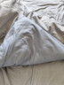 京东京造棉花糖针织被 软糯超柔A类10%大豆纤维四季被子1.5x2m 蓝白色 实拍图