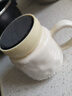 茶沿茶沿陶瓷马克杯喝水杯子咖啡杯情侣杯早餐杯茶杯男女 奶油镜面杯 实拍图