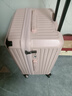 纯奢（CHEYSIR）五轮超大容量行李箱万向轮PC拉杆箱男女学生旅行箱密码箱包皮箱子 旗舰款-樱花粉·杯架+USB充电口 24英寸 【创新5轮-干湿分离内里】 实拍图