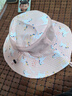 伯希和（Pelliot）户外儿童防晒帽夏遮阳登山帽大帽檐透气轻薄渔夫帽16423433粉色M 实拍图