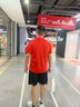 艾伦伯顿（Alen Botun）运动服套装男冰丝t恤跑步速干衣短袖夏季短裤健身训练篮球服装备 红色两件套【休闲 速干 透气】 3XL 【160-175斤】 实拍图