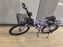 儿童自行车6-10-15岁中大童男女孩脚踏车学生单速变速山地车 【单速】优雅紫+骑行大礼包 22寸【适合身高140-155cm】 实拍图