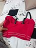 维多利亚的秘密 新年字母肩带果冻条背心式运动软支撑字母肩带无痕文胸 86Q4复古红-VS标款 11244701 XS /M 实拍图