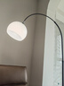 钓鱼落地灯 现代简约客厅沙发旁边置物氛围灯书房卧室立式装饰灯 白大理石+白罩_全光谱三色 实拍图