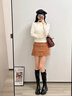 ZHR则则长筒靴女秋冬时尚褶皱骑士靴女显高显瘦厚底女靴 BL323黑色37 实拍图