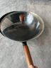 铸味无涂层炒锅铁锅不粘家用精铁炒菜煎锅老式平底锅电磁炉燃气灶通用 高纯铁|无涂层精铁炒锅【平底带盖】 32cm 实拍图