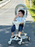 suzzt婴儿车0-3岁用折叠可转向遛娃神器轻便折叠双向婴儿推车 高奢白【带遮阳棚坐垫厎兜】 实拍图