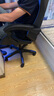 源缤威 电脑椅办公椅子电竞椅家用人体工学椅老板椅主播靠背椅皮革转椅 道奇蓝-可躺【加厚坐垫】 实拍图