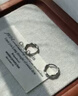 中国黄金（CHINA GOLD）竹节耳环足银独特耳饰男女新款高级感情人生日礼物马年本命年礼物 （代写贺卡）999银竹节耳环【品牌礼盒】 实拍图