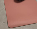 浪比速瑜伽垫防滑男女加厚加宽瑜珈健身运动地垫子跳绳减震静音垫家用 【185*80cm】粉色 含：绑带 10mm(厚度） 实拍图