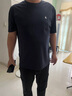 杰克·琼斯（JACK&JONES）25年男装T恤男夏季T恤舒适男士短袖凉感多色上衣纯色水洗不易走形 海军蓝E38 2XL 190 实拍图