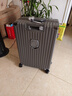 海澜之家行李箱男女学生铝框拉杆箱旅行箱登机箱密码箱托运大容量 烟灰色-铝框【杯架+质保一年】 26英寸 【74L托运箱 7-10天出行】 实拍图