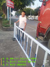 市政道路护栏马路人行道隔离防护栏铁艺栅栏特厚车场防撞市政护栏 常规款单加立柱底座 实拍图