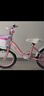 永久（FOREVER）儿童自行车4-8岁男女款宝宝童车小孩脚踏车可拆辅助轮18寸粉色 实拍图