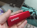 联想（Lenovo）2TB 移动硬盘固态(PSSD) ZX1 Type-c USB3.1双接口 读速560MB/s 手机直连 电脑 红色 实拍图