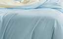 京东京造 清爽小竹纤四件套 A类提花床单被套床上四件套 1.8米床溪蓝 实拍图