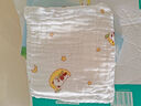 全棉时代婴儿纱布浴巾春夏四季宝宝新生儿吸水洗澡巾成人可用儿童毛巾 【六层柔纱】快乐熊猫 95*95cm 实拍图