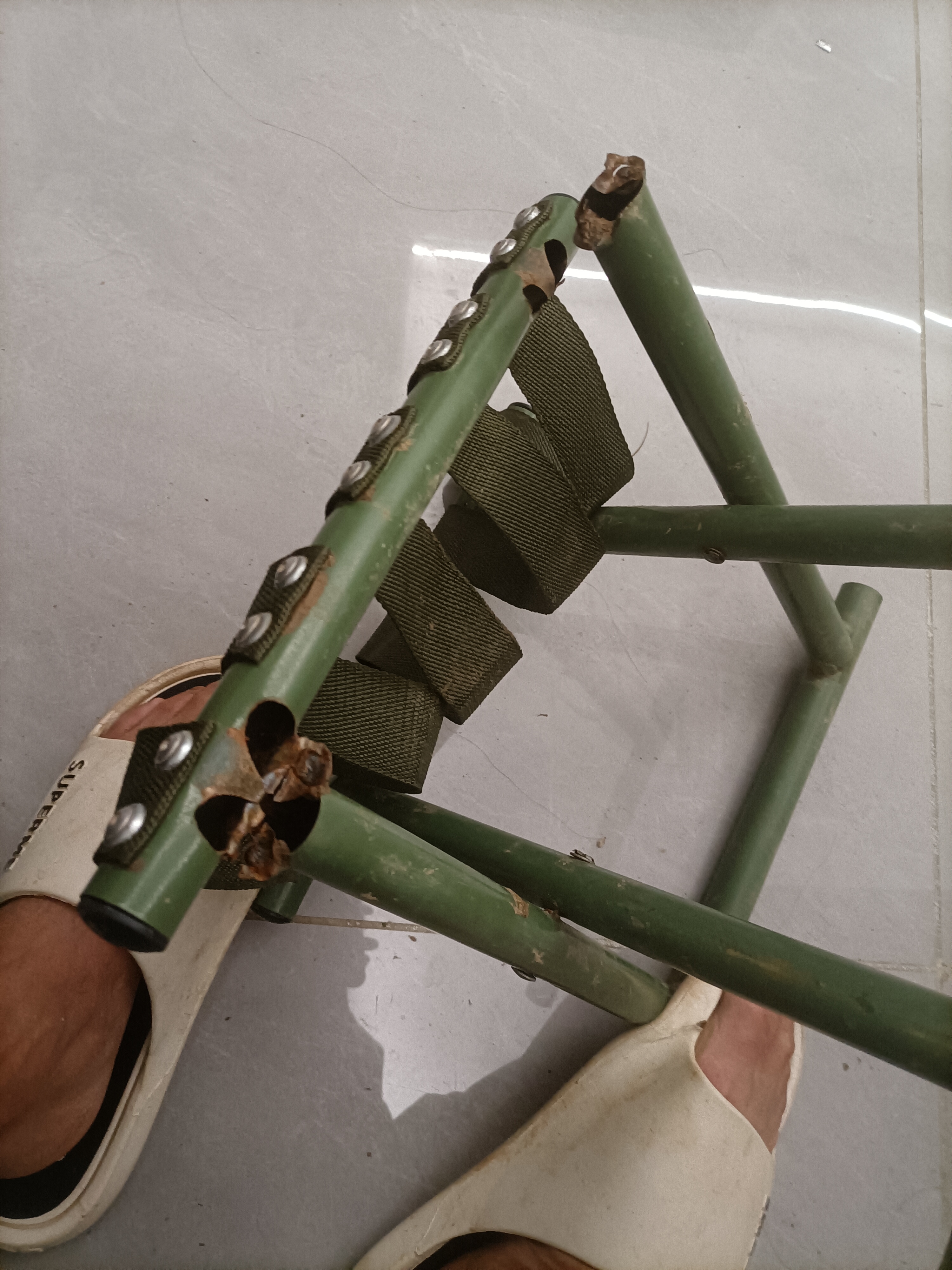 覃潇 工军马扎折叠凳子便携户外凳子家用凳子钓鱼凳凳 小号轻便铆钉款 实拍图