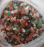 南京雨花石原石水培鹅卵石多肉铺面鱼缸盆栽七五彩小石头 七彩雨花碎石0.4到0.8厘米1斤 实拍图