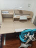 光明园迪（GMYD） 儿童学习桌椅套装可升降学生书桌可调节多功能写字桌椅诚者F120 诚者F120冰海蓝+V7-2卡其+蓝椅套 实拍图
