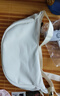 【轻便斜挎包】尼龙斜挎包包女包饺子包腋下包百搭单肩帆布包 白色热销款 实拍图