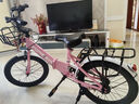 永久儿童自行车6-10岁以上单车女孩折叠单速小学生女童车 18寸粉色 实拍图