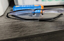 依视路（ESSILOR） 新款商务男镜架时尚镜框女配依视路镜片近视定制眼镜网上配镜 钛金属-半框-4017BK-黑色 镜框+依视路A4防蓝光1.56现片 实拍图