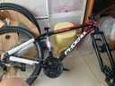 凤凰（Phoenix） 山地自行车成年人男士女士学生变速减震油刹线刹山地车自行车 黑红色辐条轮高碳钢车架 26寸（身高160-180左右） 27速数字指拨/默认线碟可改油碟 实拍图