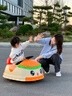 岙贝乐儿童碰碰车2岁女孩男孩1岁宝宝小孩玩具1-3岁幼儿一周岁生日礼物  热带橙【遥控双驱+6V7A+早教】 实拍图