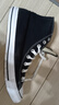 匡威（Converse）官方All Star经典帆布男女高帮休闲运动鞋黑色101010 101010/黑色 43 实拍图