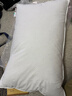 维克多（VCD）枕头五星级酒店舒适羽毛枕头柔软鹅毛枕芯 白色 充1.25kg 74*48cm 实拍图