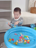 马丁兄弟钓鱼玩具钓鱼池儿童带磁性可装水钓鱼台充气池捞鱼玩具50件套 实拍图