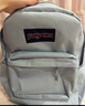 JANSPORT杰斯伯书包轻便双肩包男女旅行包简约背包电脑包学生校园 7ZNZ7G7雾霾蓝-隔层+侧袋+厚底 实拍图