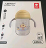 babycare学饮杯鸭嘴杯6个月以上儿童水杯直饮吸管奶瓶防呛重力球吸管杯 PPSU奶油黄 【鸭嘴/吸管/背带】 实拍图
