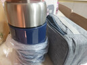 泰福高（TAFUCO）保温桶316不锈钢上班族焖烧杯便携食品级学生饭盒1.2L绅士蓝T2272 实拍图