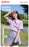 班尼路（Baleno）100%纯棉宽松短袖T恤女2025夏季新款多巴胺时尚可爱宽松百搭上衣 实拍图