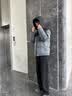 鸭鸭（YAYA）羽绒服男女同款短款连帽厚款拼色面包服2026冬季新款情侣保暖外套 Y01A黑拼灰（连帽） XL (180) 实拍图