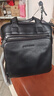 美洲野牛 公文包男士手提包男单肩包男包真皮商务竖款牛皮休闲斜挎背包 黑色大号 竖款 12英寸 实拍图