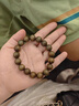 曼阿丽天然绿檀手串野生老料天然女款手链男款檀木盘珠文玩檀香佛珠串珠 【秒沉水】百木级老绿檀12MM手串 实拍图
