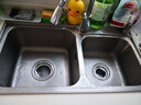 潜水艇（Submarine）厨房水槽洗菜盆下水管配件双槽套装洗碗盆洗菜池下水器排水管京 双槽110mm+140mm提篮套装 实拍图