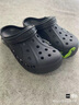 crocs卡骆驰洞洞鞋贝雅男鞋女鞋轻便耐磨一脚蹬拖鞋休闲鞋|10126 黑色-001 44 (280mm) 实拍图