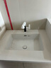 FOAO 德国大容量平底台下盆卫生间方形洗脸盆石下盆陶瓷嵌入式洗手盆 24寸单盆+数显龙头套装 实拍图