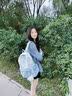 铂呐苓双肩包女星星可爱小清新背包高中生大学生书包初中女生旅游轻便包 星星双肩包【蓝色-带挂件】 实拍图