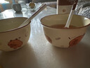 可爱卡皮巴拉斗笠碗4.5英寸饭碗家庭装釉下彩米饭碗精致儿童饭碗 4.5英寸碗【1碗1勺】 实拍图