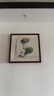 紫腾随轩齐白石装饰画新中式客厅背景墙面挂画卧室饭厅餐厅水墨虾壁画实木 白菜 50*50cm（有机玻璃）（默认红木色框） 实拍图