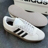 adidas「T头鞋」VL COURT复古休闲板鞋德训鞋男女阿迪达斯轻运动 汉玉白/黑色/树脂黄   40 实拍图