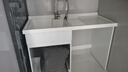 俪伽（VERYBLESSED）阳台洗衣机柜一体水盆柜蜂窝铝洗衣柜石英石洗衣池洗衣台盆一体柜 130cm左盆+加厚蜂窝铝+赠送安装 实拍图