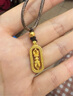 潮宏基传家宝金刚杵古法黄金项链可转动吊坠送女友送妈妈生日礼物U 计价 5.95g 绳长约60cm 实拍图